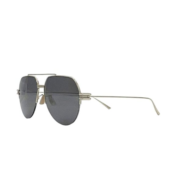 Bottega Veneta Sunglasses Silver Gray Mirror